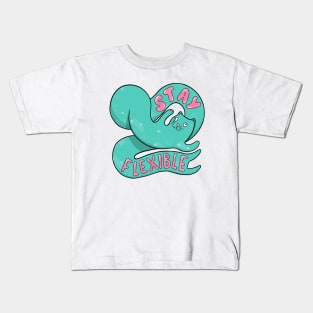 Stay Flexible Cat Kids T-Shirt